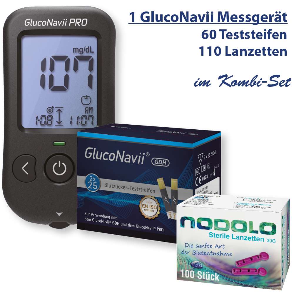 Blutzucker Messgerät GlucoNavii PRO   medifuxx.de Online Shop