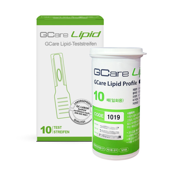 GCare LIPID 10 Cholesterin Teststeifen