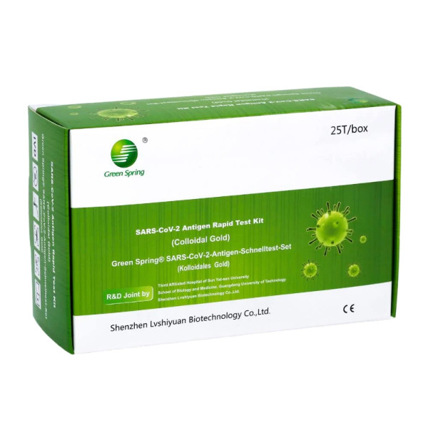 Greenspring 4in1 Covid 19 Antigenschnelltest - 25 Stück (MHD: 05.09.2026)